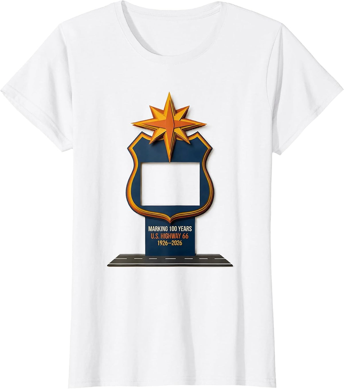 Marking 100 Years U.S. Highway 66 1926-2026 Vintage T-Shirt - White