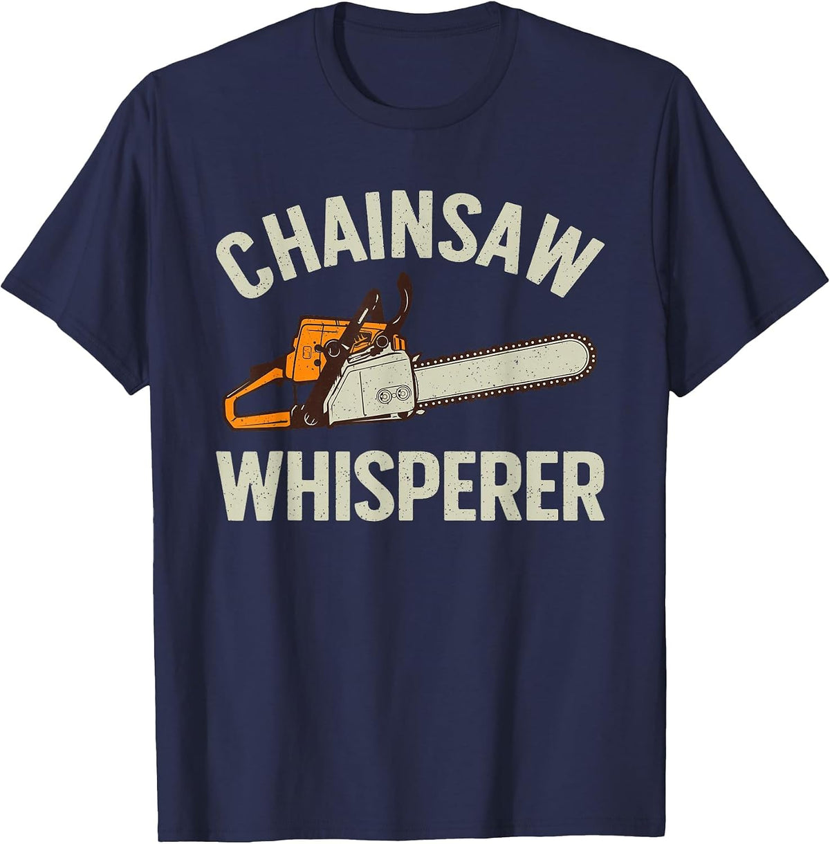Funny Lumberjack for Men Women Logger Lumberjack Chainsaw T-Shirt - Navy Blue