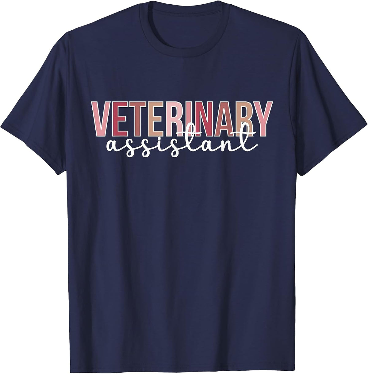 Veterinary Assistant Cute Vet Assistant T-Shirt - Navy Blue