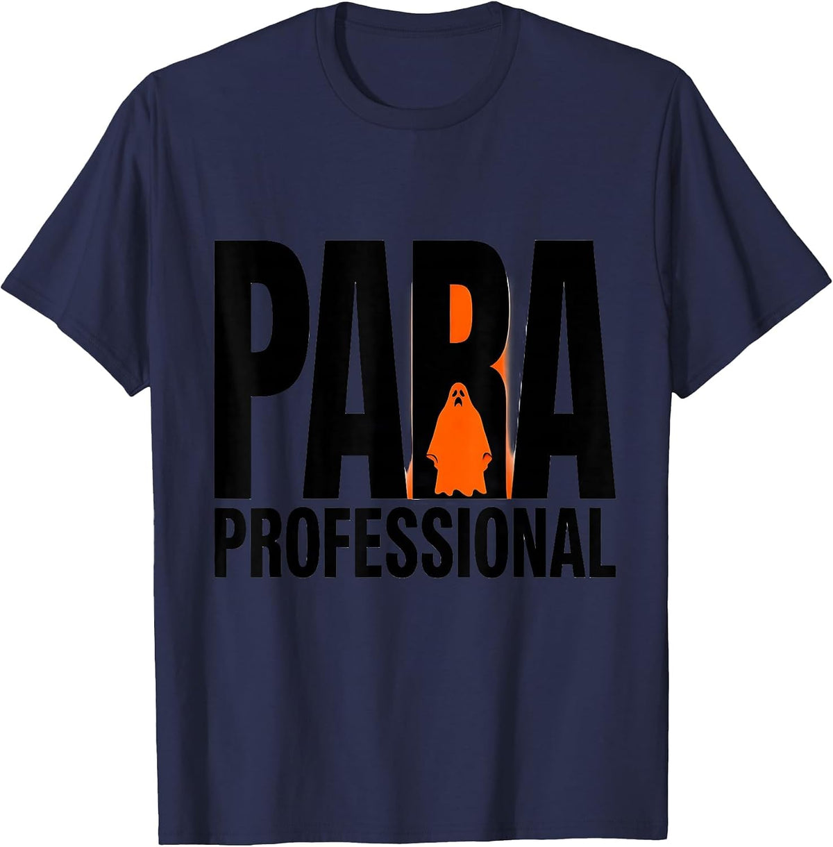 Para Professional New Wave Typography Halloween Costume T-Shirt - Navy Blue