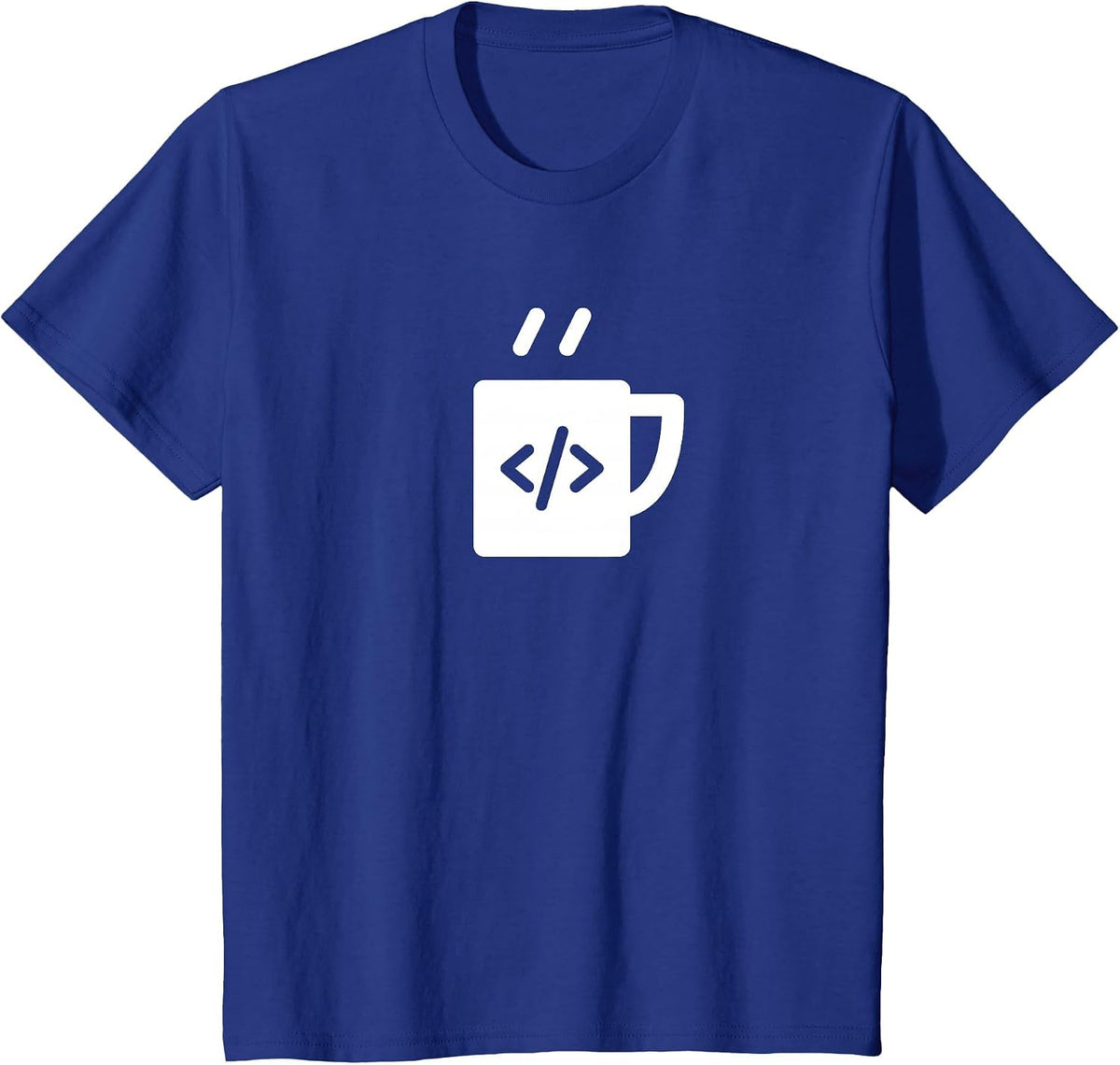 Javascript Code Coffee Developer Programmer T-Shirt - Royal Blue