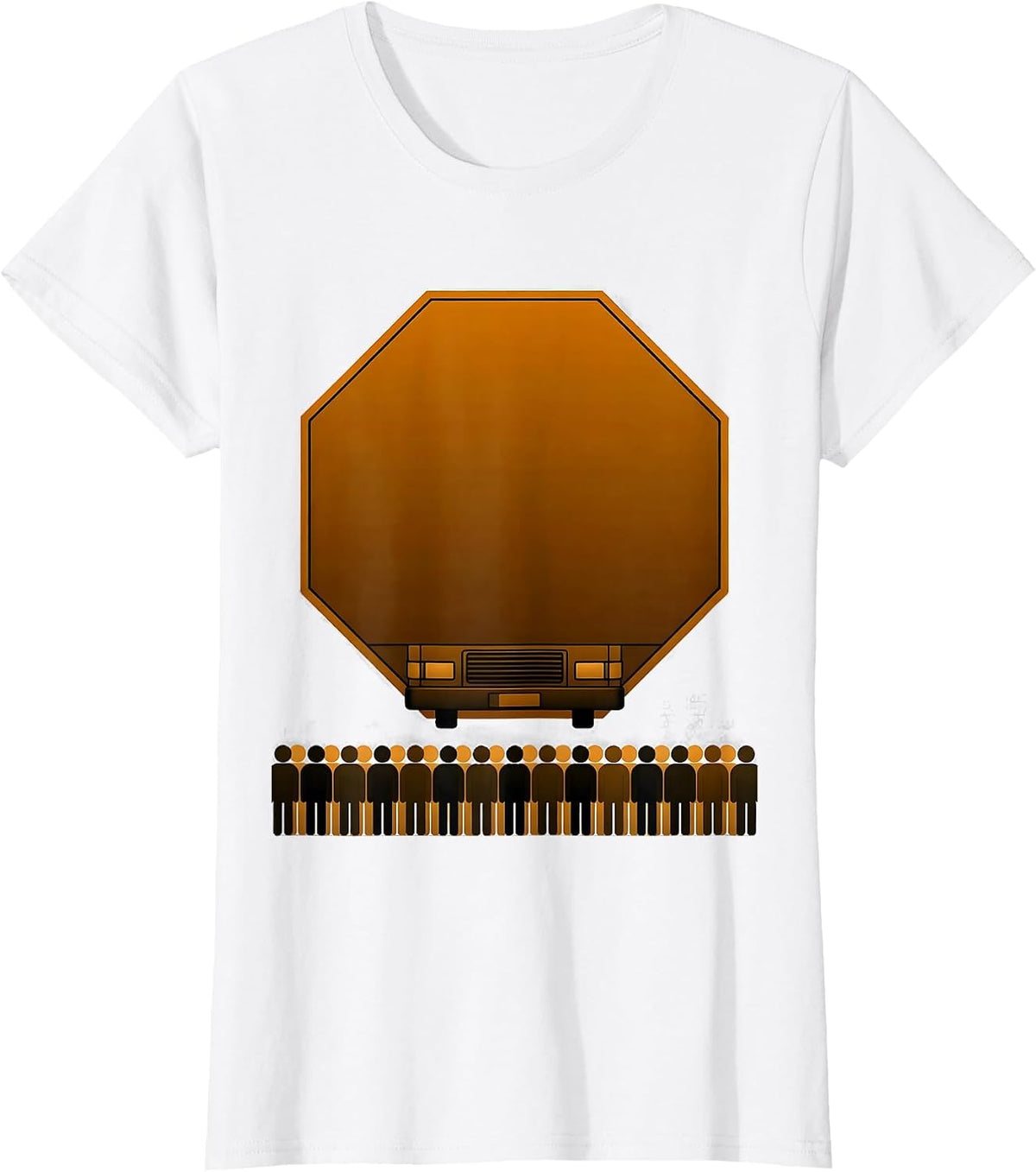 Stop Arm School Bus Driver Humor Appreciation T-Shirt - White