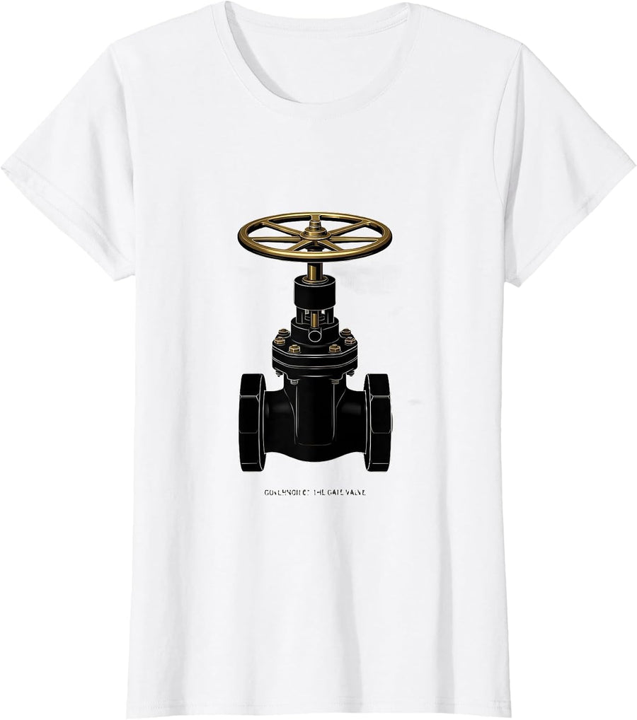 Women's Governor Of The Gate Valve Funny Plumber Pipefitter Gift T-Shirt - White