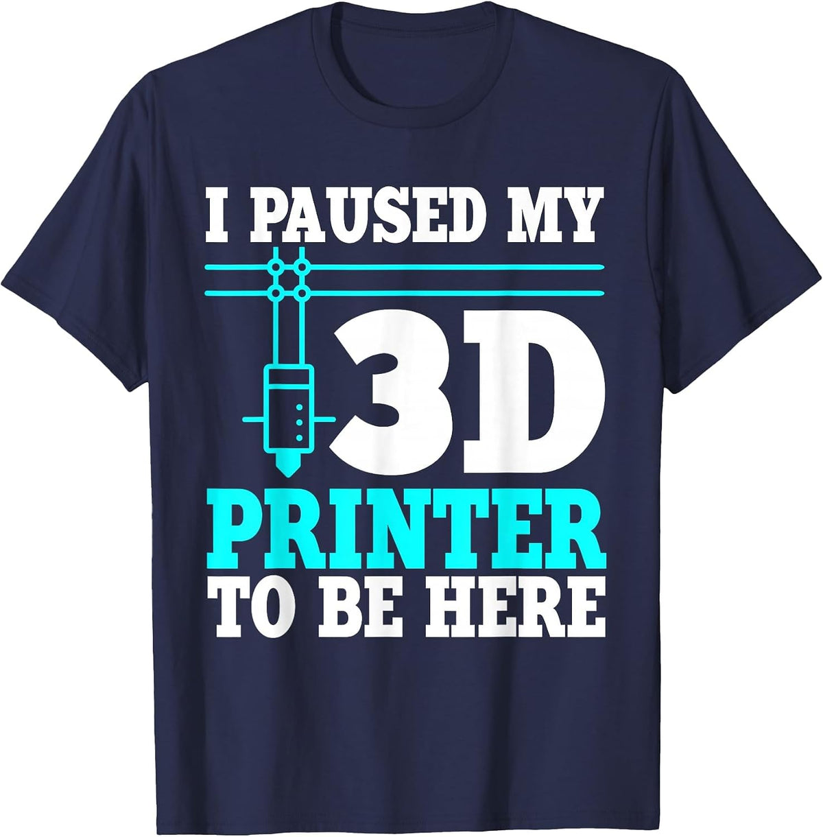 3D Printing Printer Designer 3D Printer Artist T-Shirt - Navy Blue