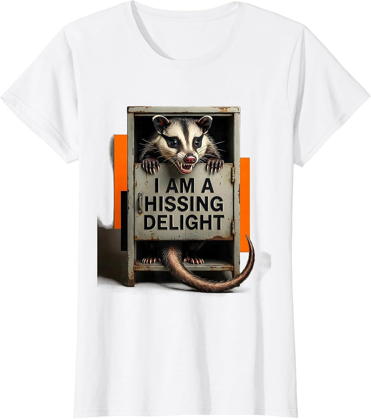 I Am A Hissing Delight Funny Opossum Meme Possum Lover Gift T-Shirt - White