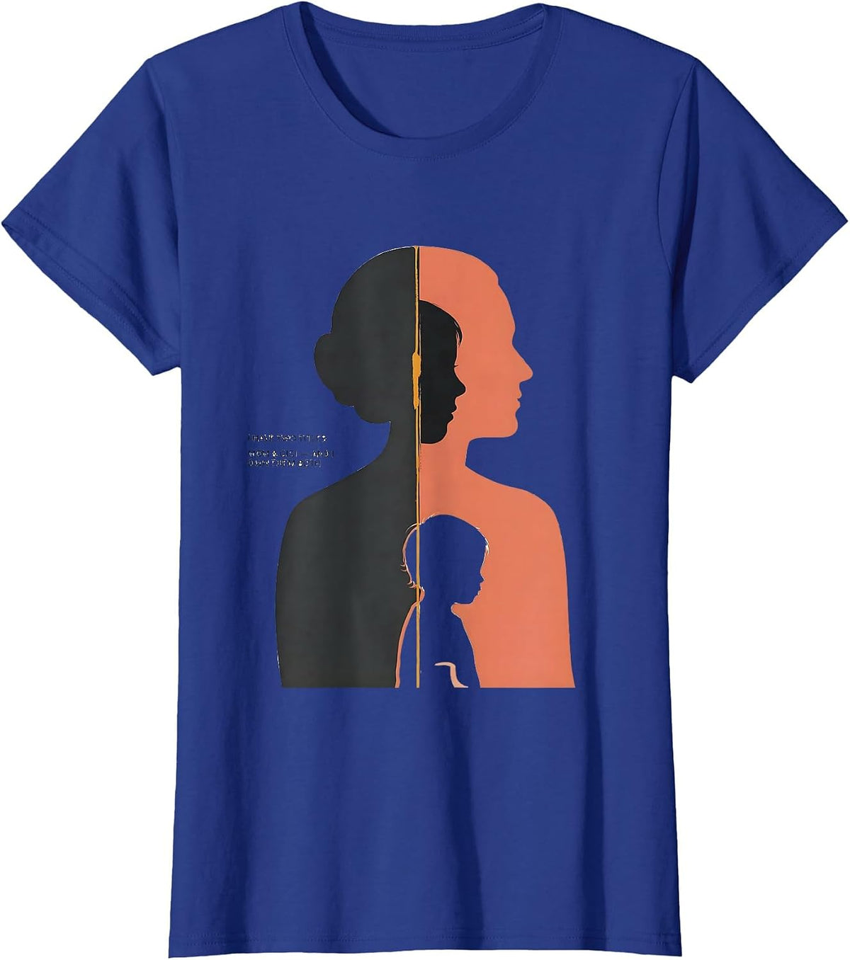 Women's I Have Two Titles Mom & Gigi And I Own Them Both Grandparent T-Shirt - Royal Blue
