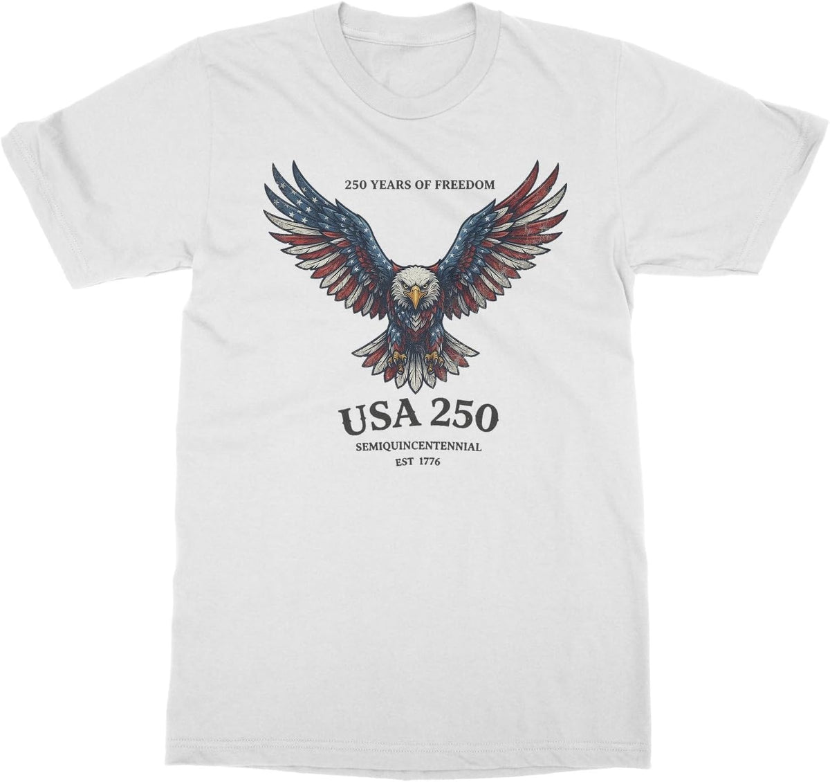 American Eagle 250 Years of Freedom USA 250 Unisex T-Shirt - White
