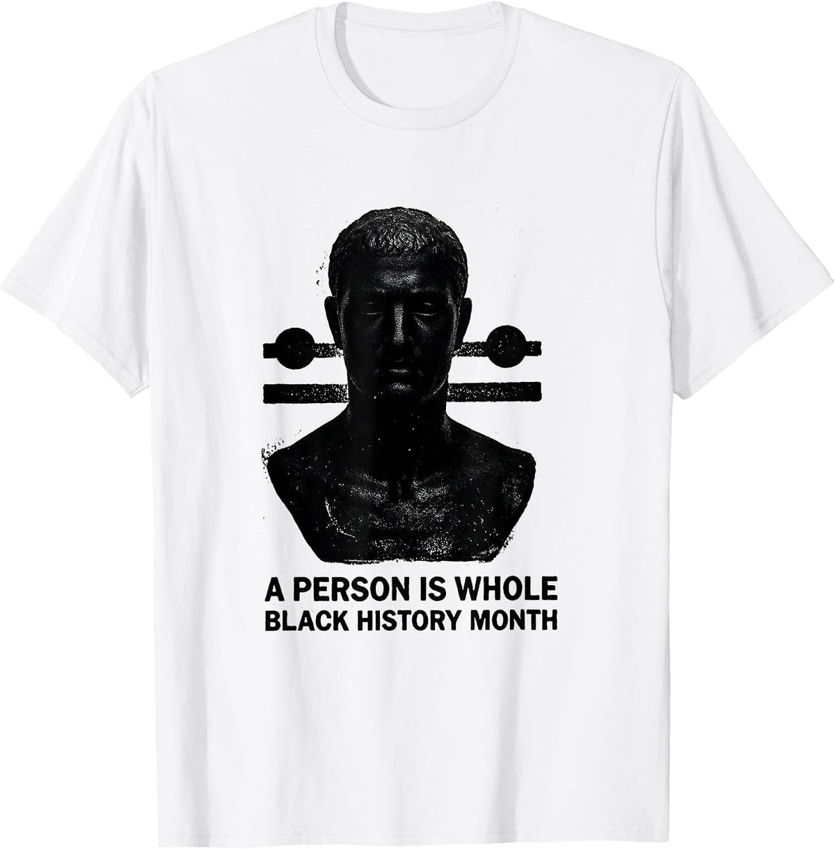 Men's A Person Is Whole — Black History Month Equality T-Shirt - White