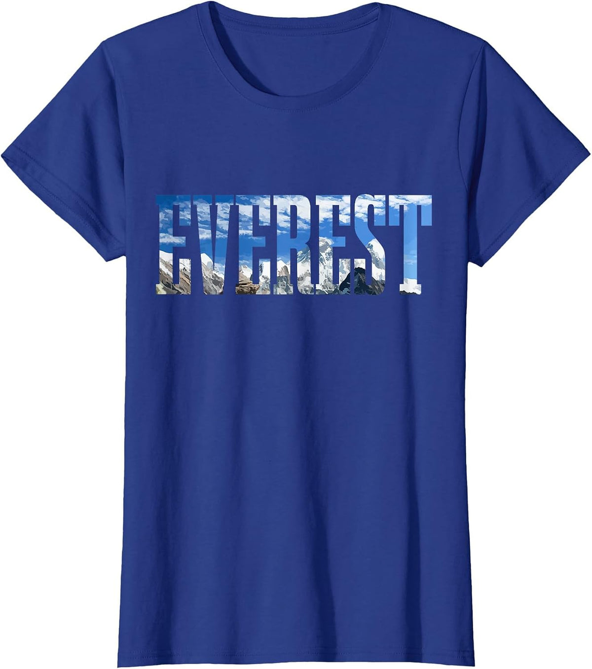 Mount Everest Expidition Mt Mountaineers T-Shirt - Royal Blue