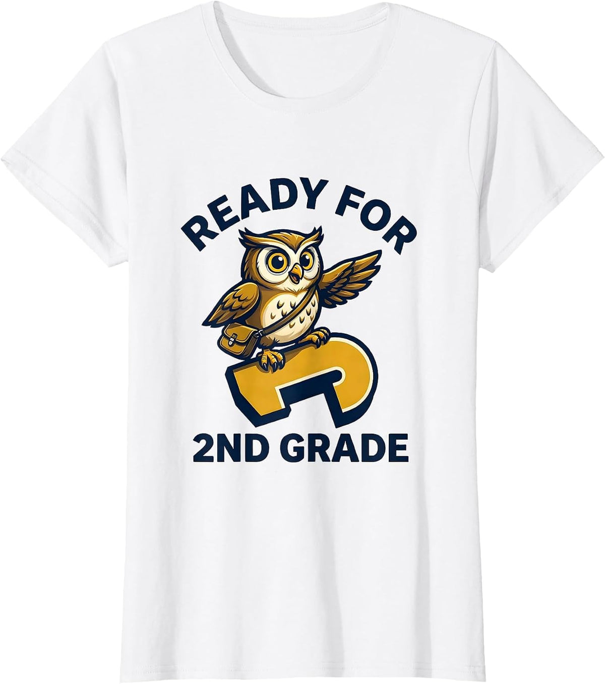 Ready For 2nd Grade Funny Kids Back To School First Day T-Shirt - White