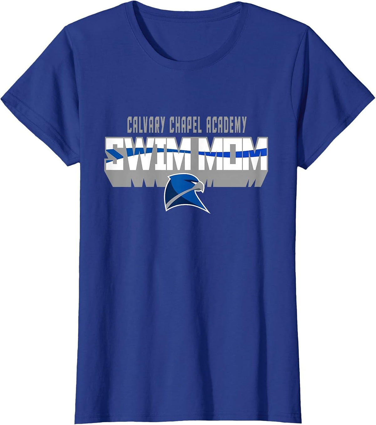 Calvary Chapel Swimming Moms 2025 T-Shirt - Royal Blue