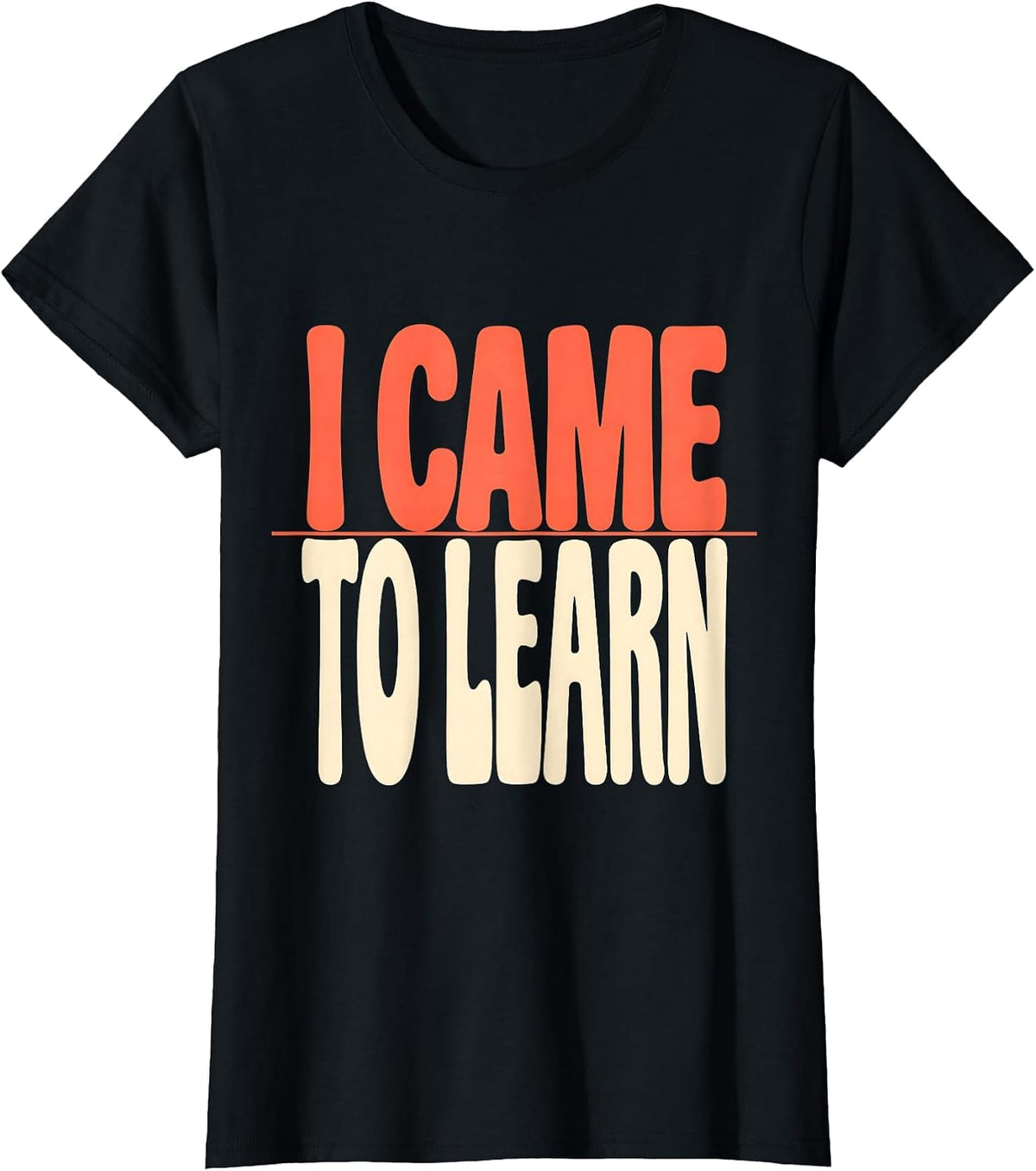 I Came To Learn Pre K Girls Back To School T-Shirt - Black