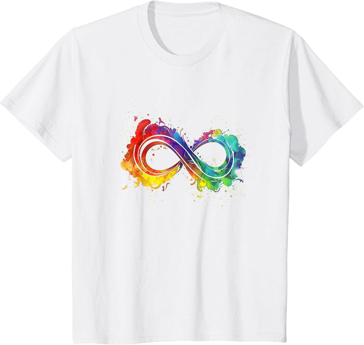 Rainbow Infinity Sign T-Shirt - White
