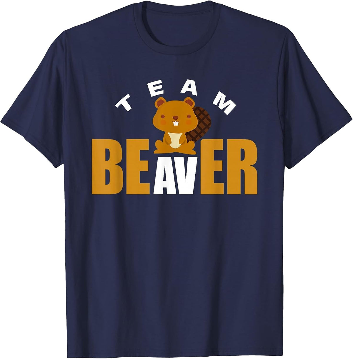 Team Beaver T-Shirt - Navy Blue