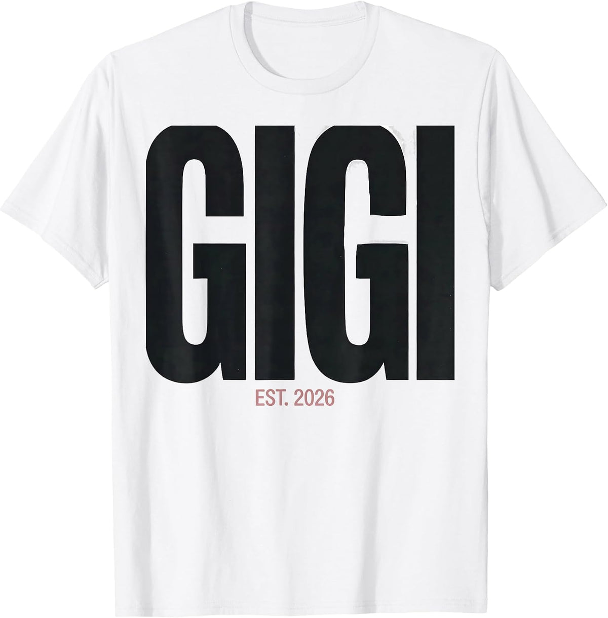 Men's Gigi Est 2026 First Time Grandma Gift Grandparent T-Shirt - White