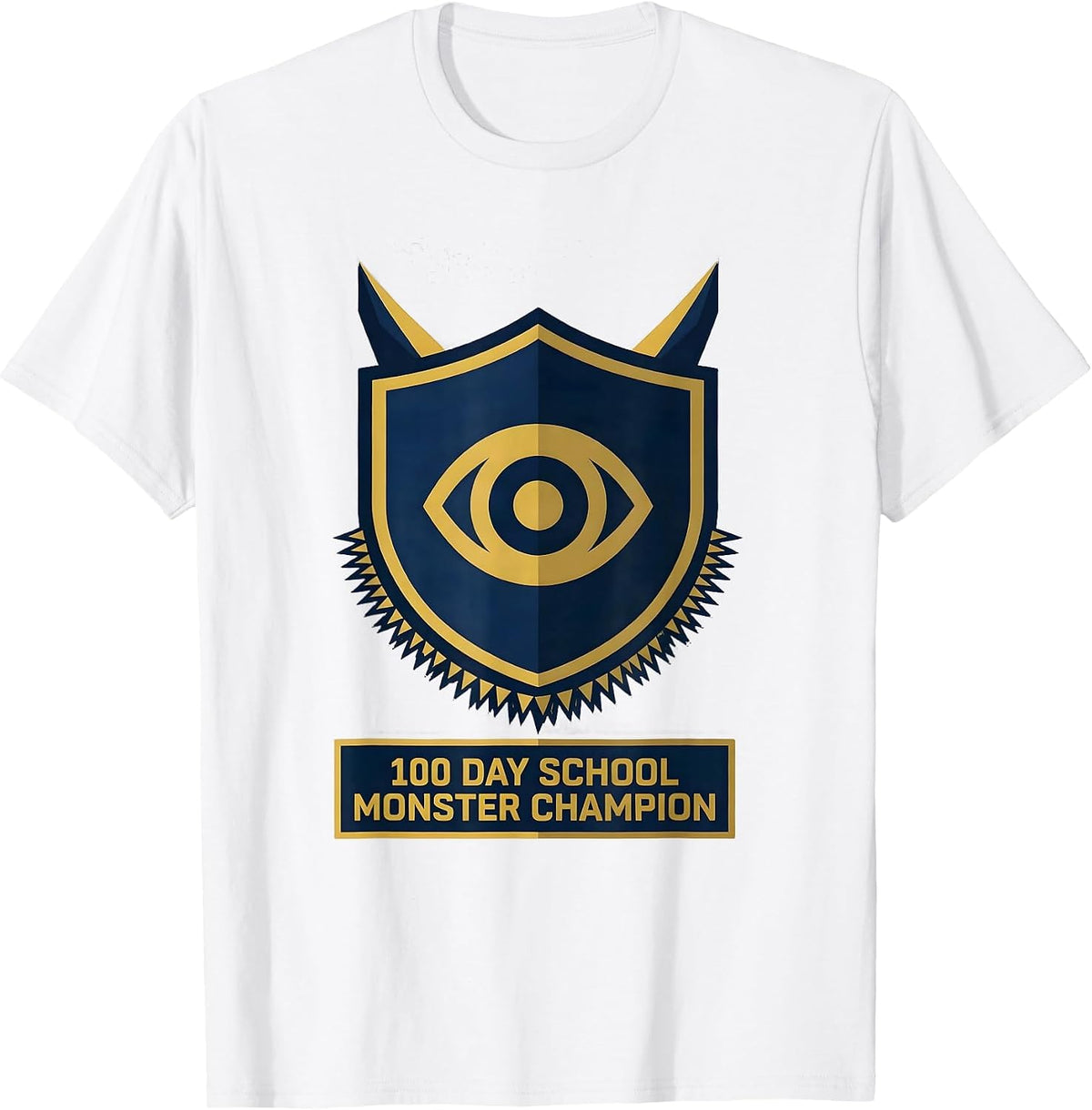 Men's 100 Day School Monster Champion Cute 100th Day Kids T-Shirt - White