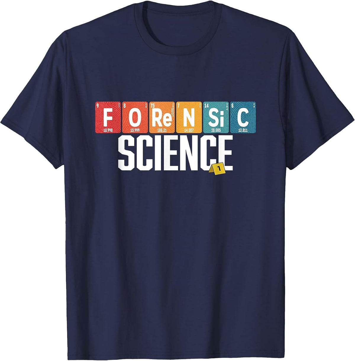 Forensic Science Week Crime Lab Scientist Chemistry T-Shirt - Navy Blue