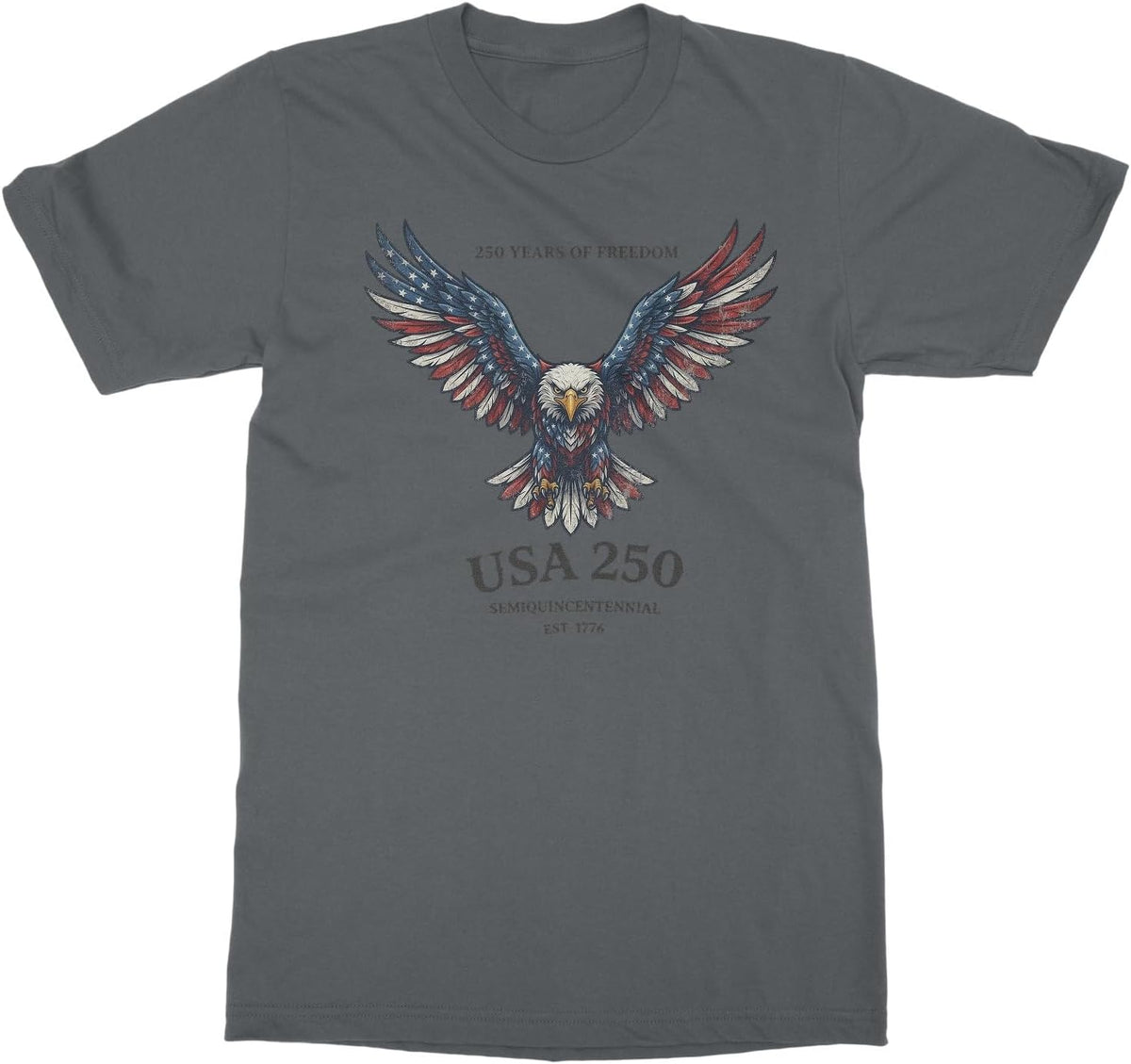 American Eagle 250 Years of Freedom USA 250 Unisex T-Shirt - Gray