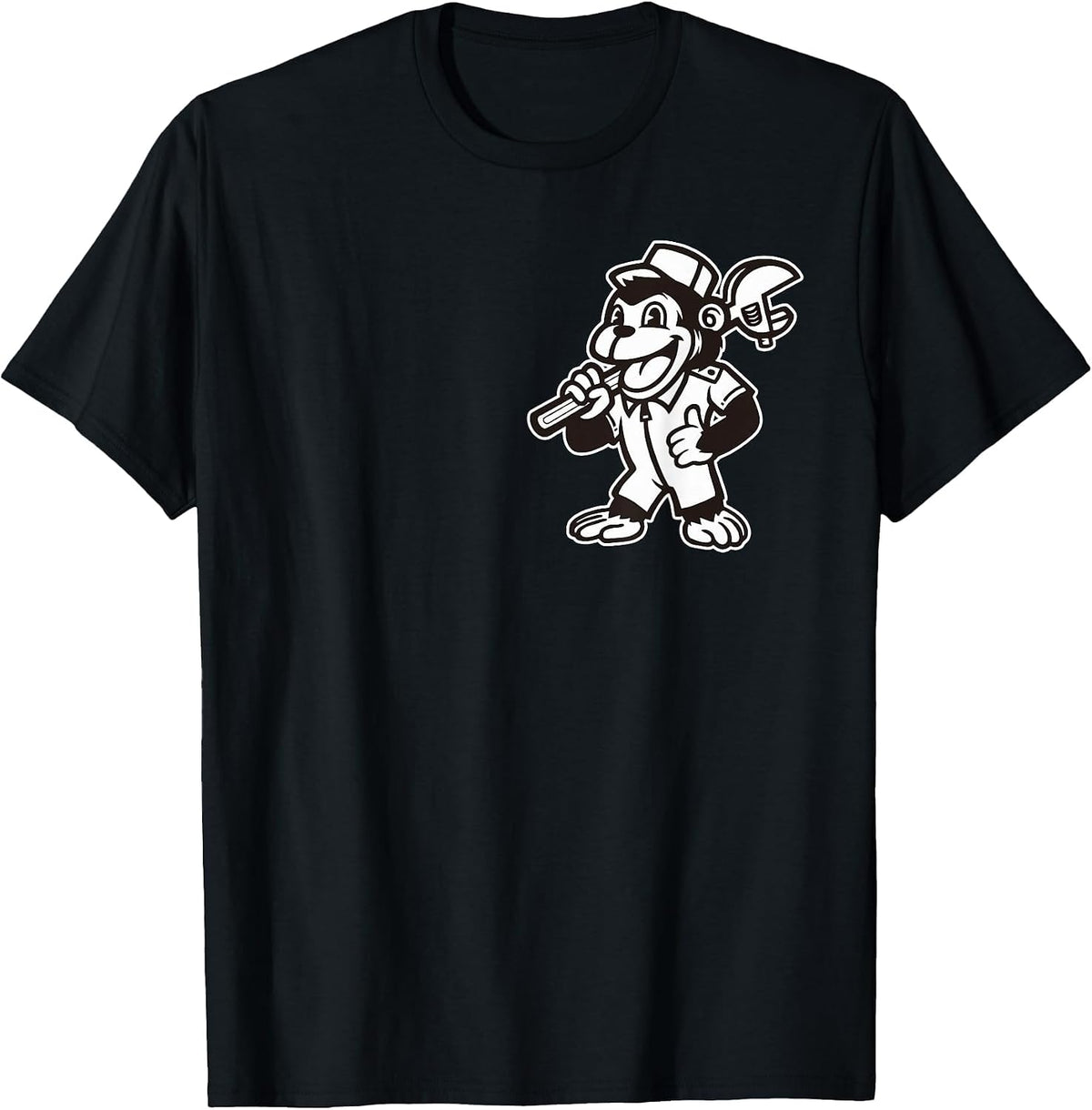 Vintage Grease Monkey T-Shirt - Black