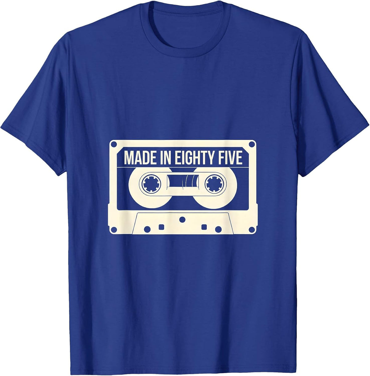 Vintage 1985 Made In Eighty Five Retro Design T-Shirt - Royal Blue