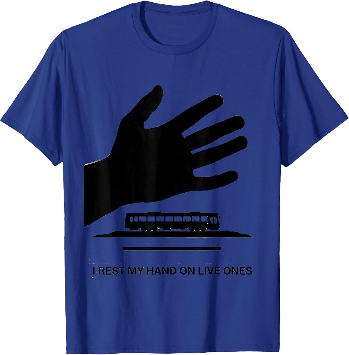 Men's I Rest My Hand On Live Ones Funny Electrician Lineman Gift T-Shirt - Royal Blue