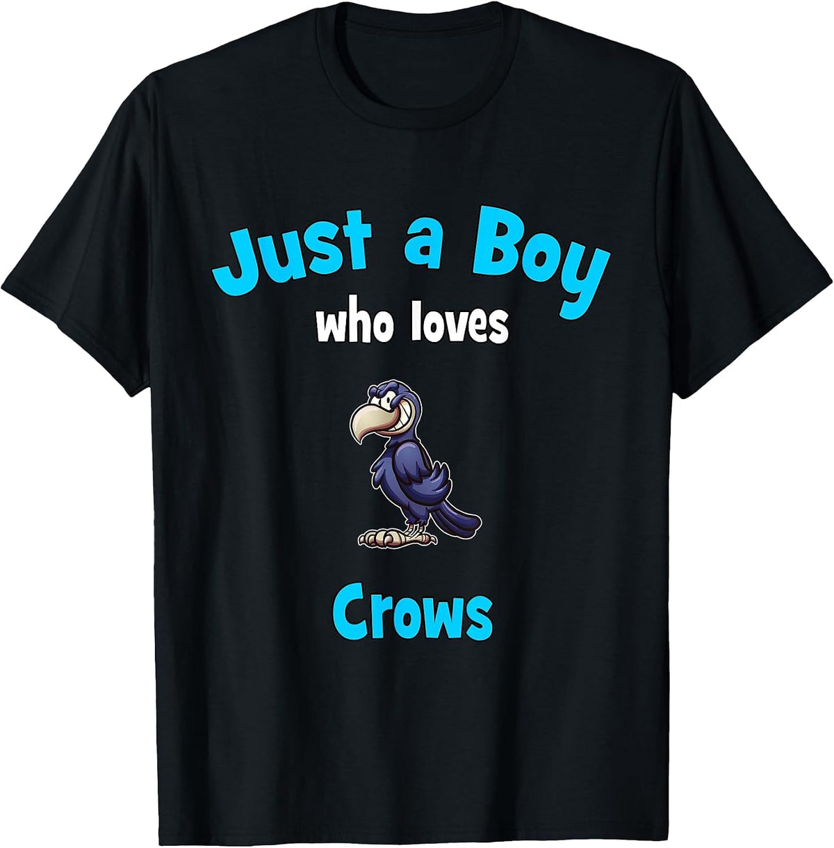 Crow Shirt for Boys | Children's Crow T-Shirt - Black