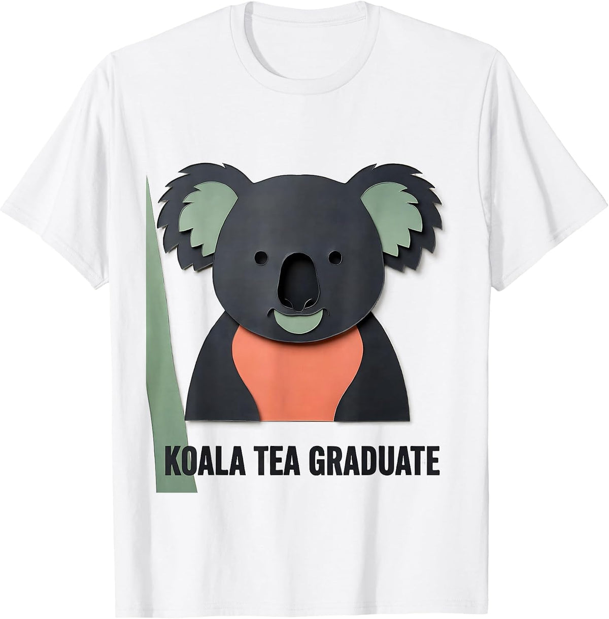 Men's Koala Tea Graduate Funny Koala Lover Animal Pun Humor T-Shirt - White