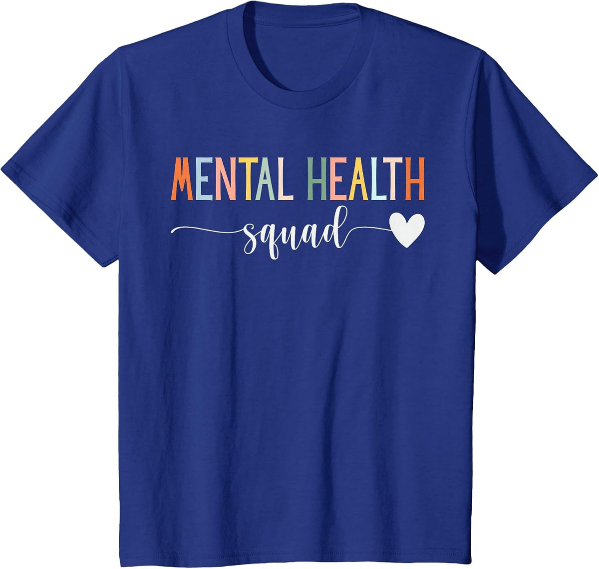 Mental Health Squad Brain Illness Mental Health Awareness T-Shirt - Royal Blue