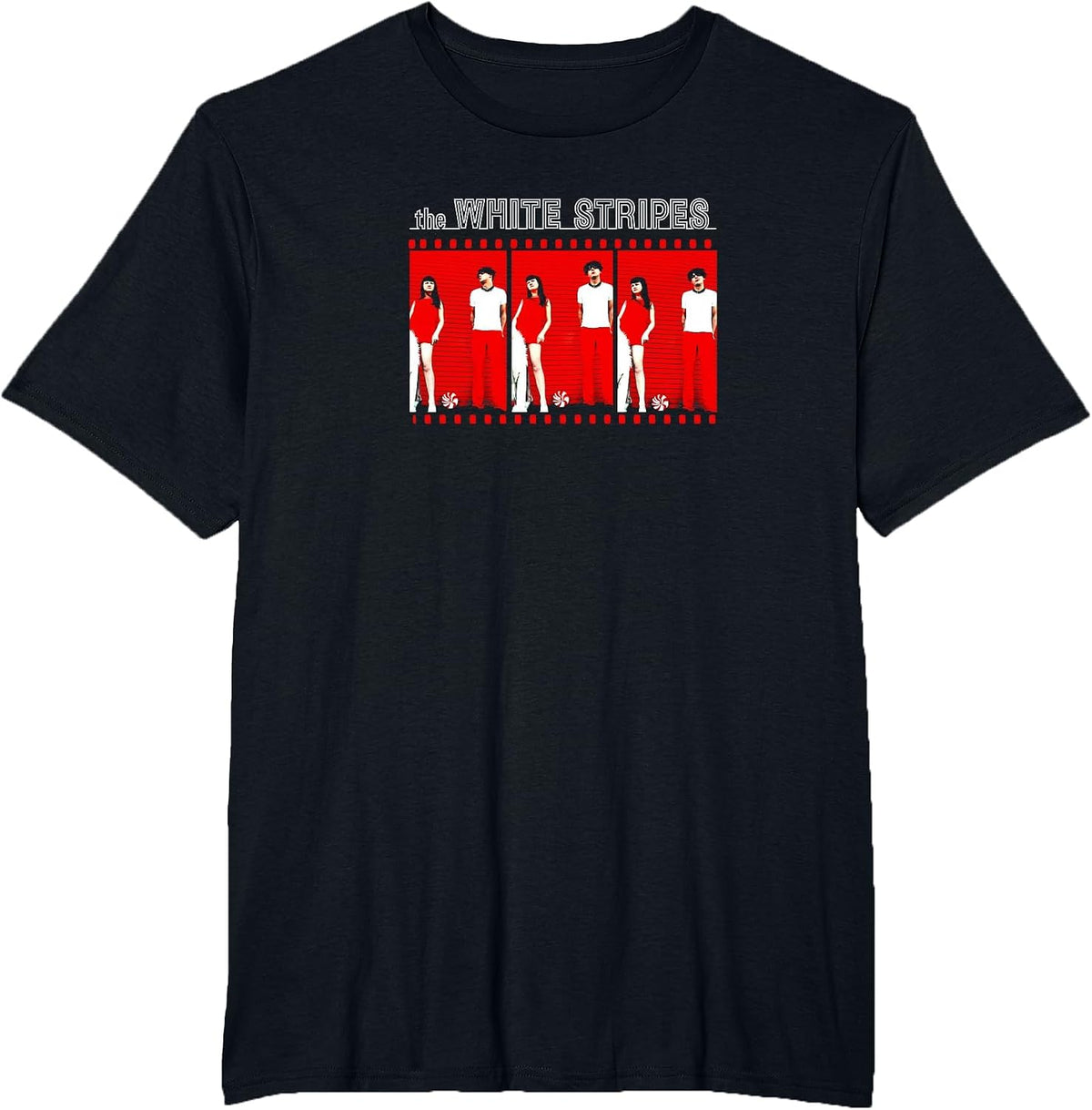 The White Stripes Duo T-Shirt - Black