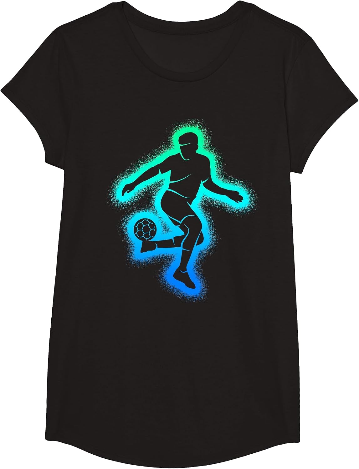 Soccer Game Kids Men Boys Soccer Player T-Shirt - Girls Black