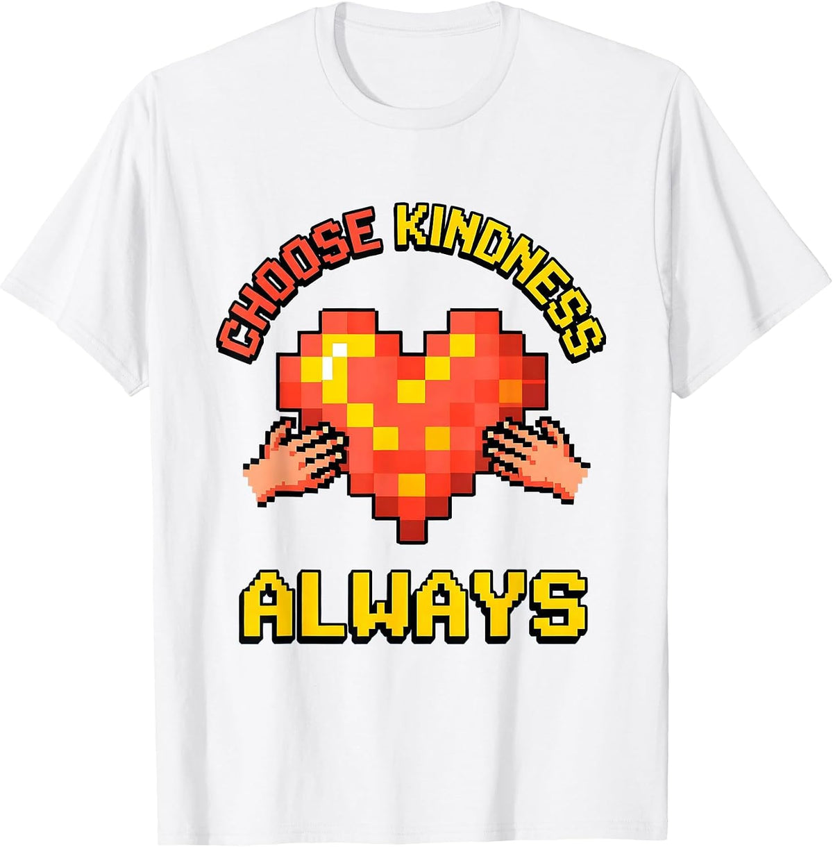 Men's Choose Kindness Always Inspirational Design T-Shirt - White