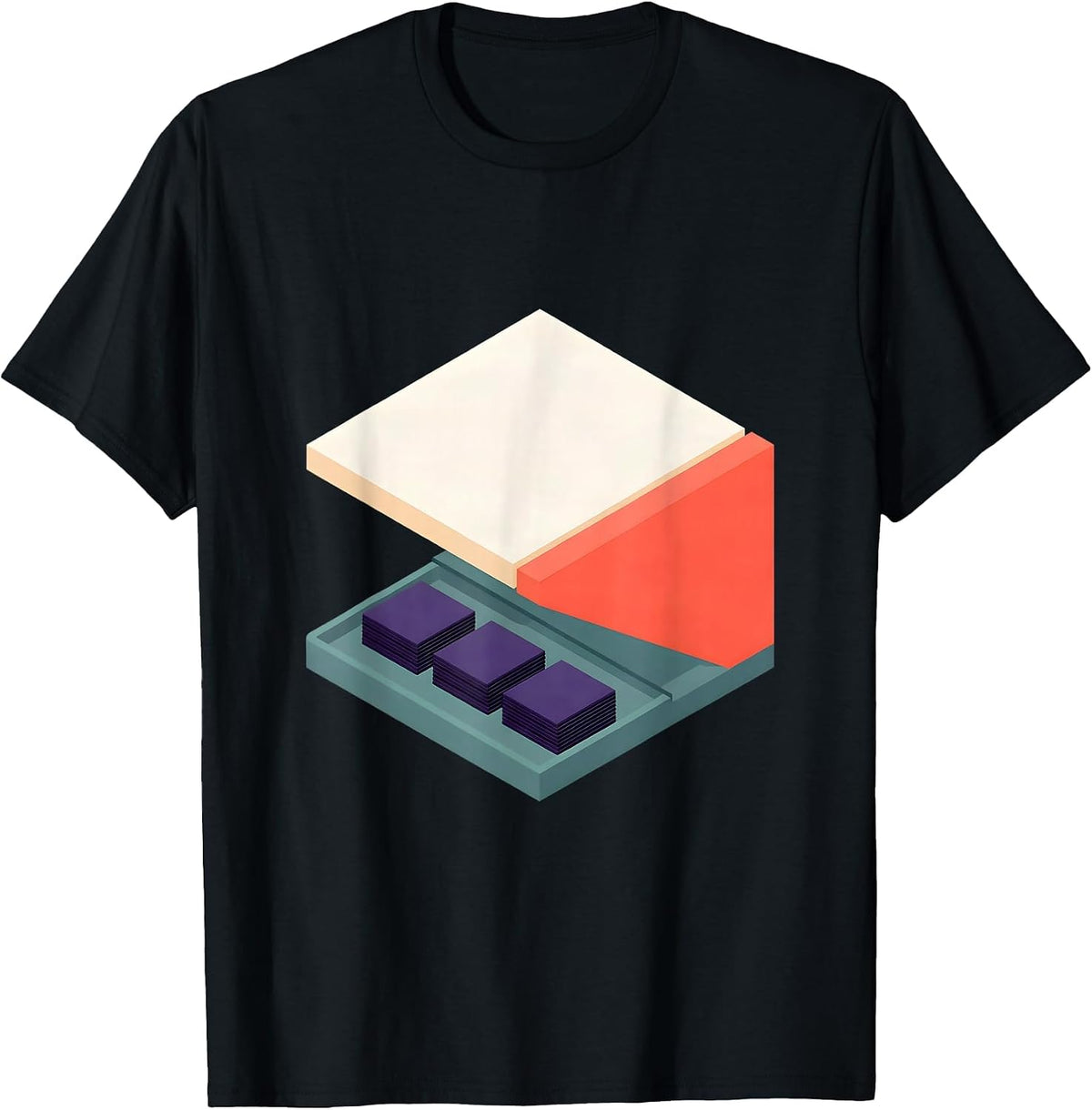 Men's Reply Console Isometric Vector AI Culture Humor T-Shirt - Black