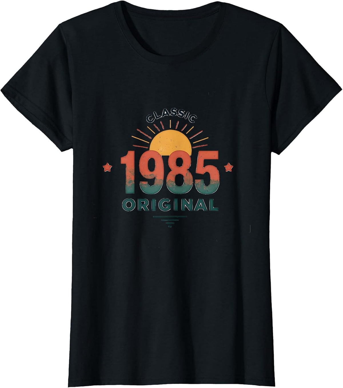 Classic 1985 Original Vintage Retro Design T-Shirt - Black
