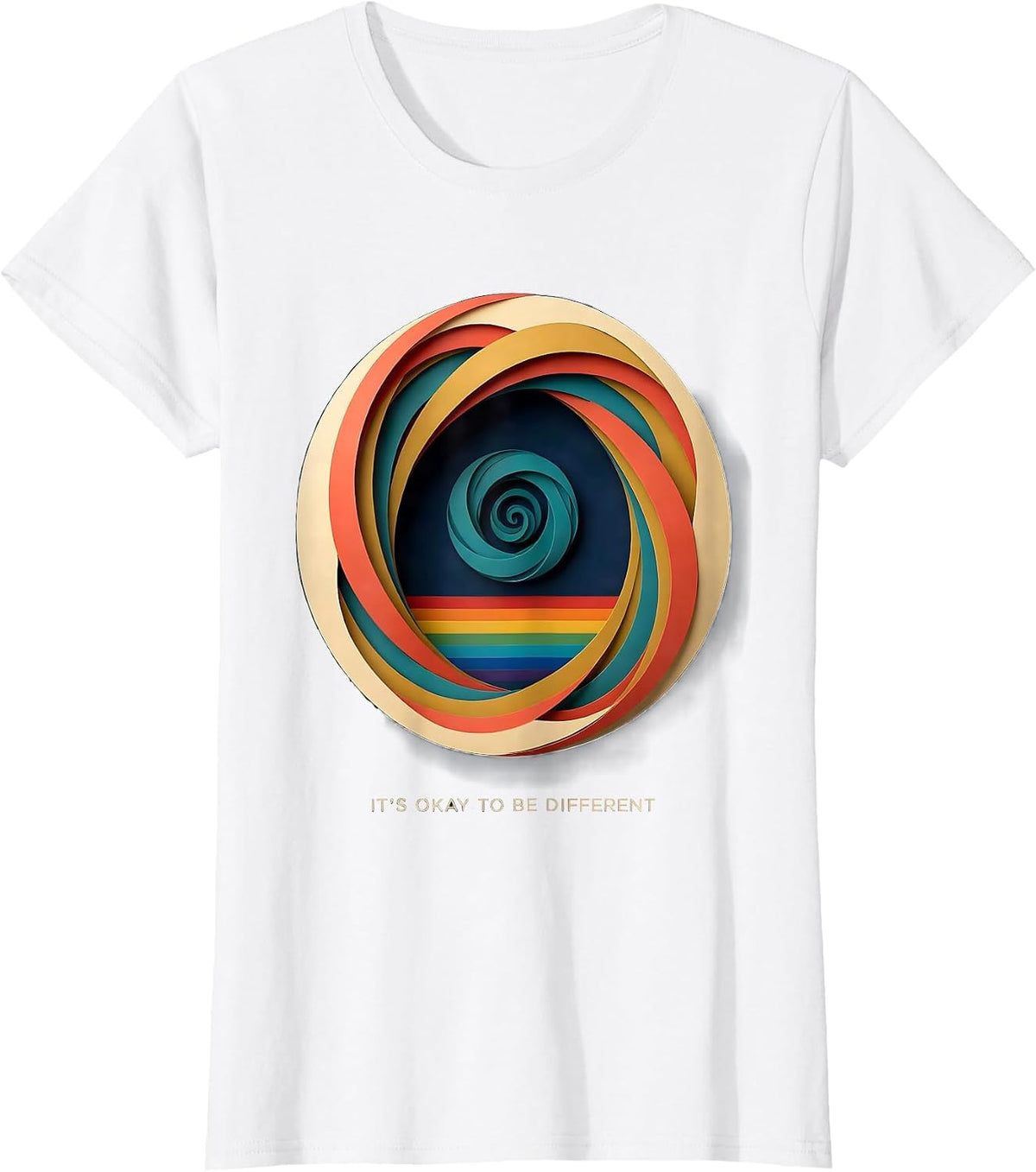 Women's It's Okay To Be Different Neurodiversity Awareness Humor T-Shirt - White