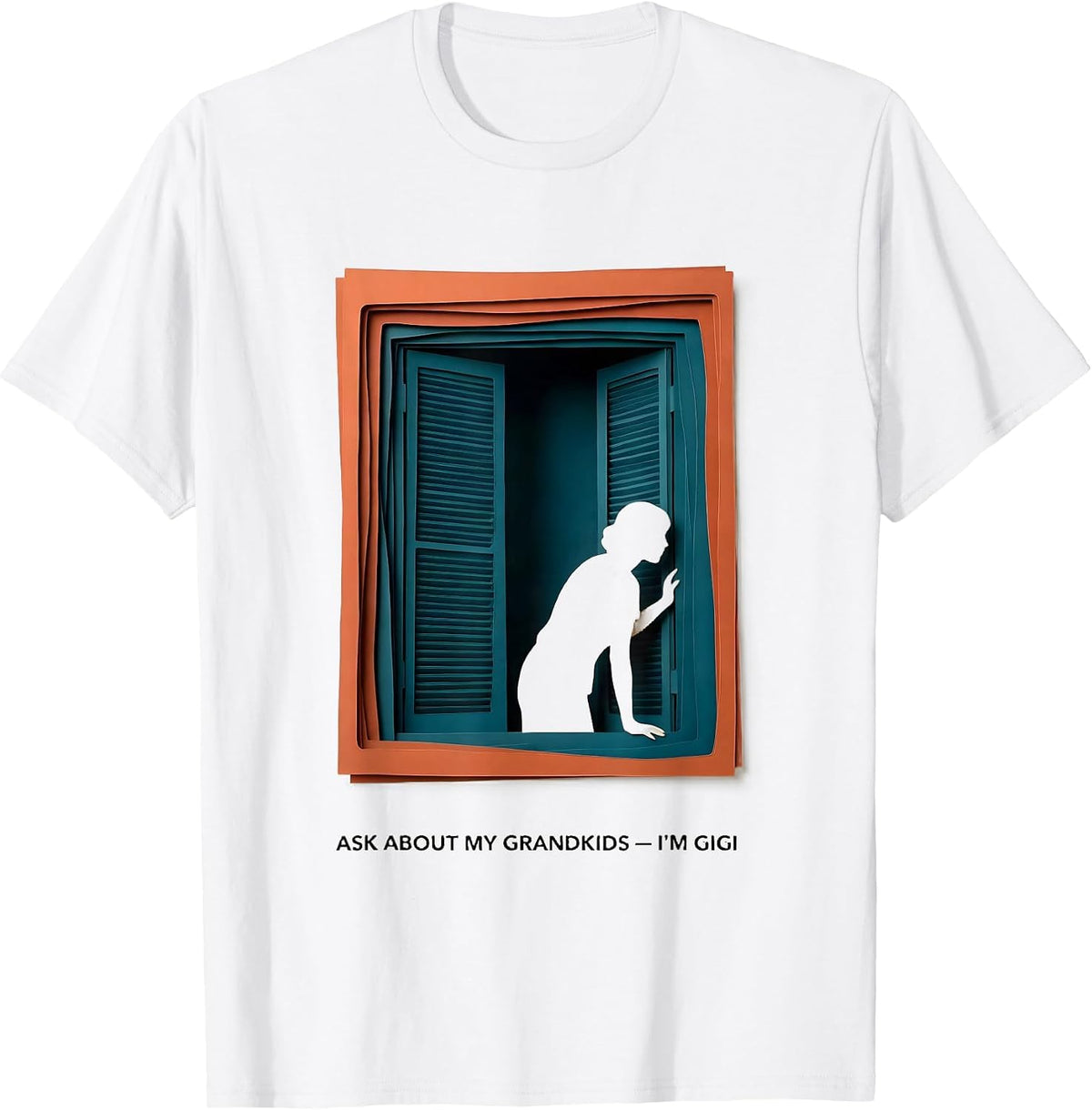 Men's Ask About My Grandkids I'm Gigi Funny Grandma Humor T-Shirt - White
