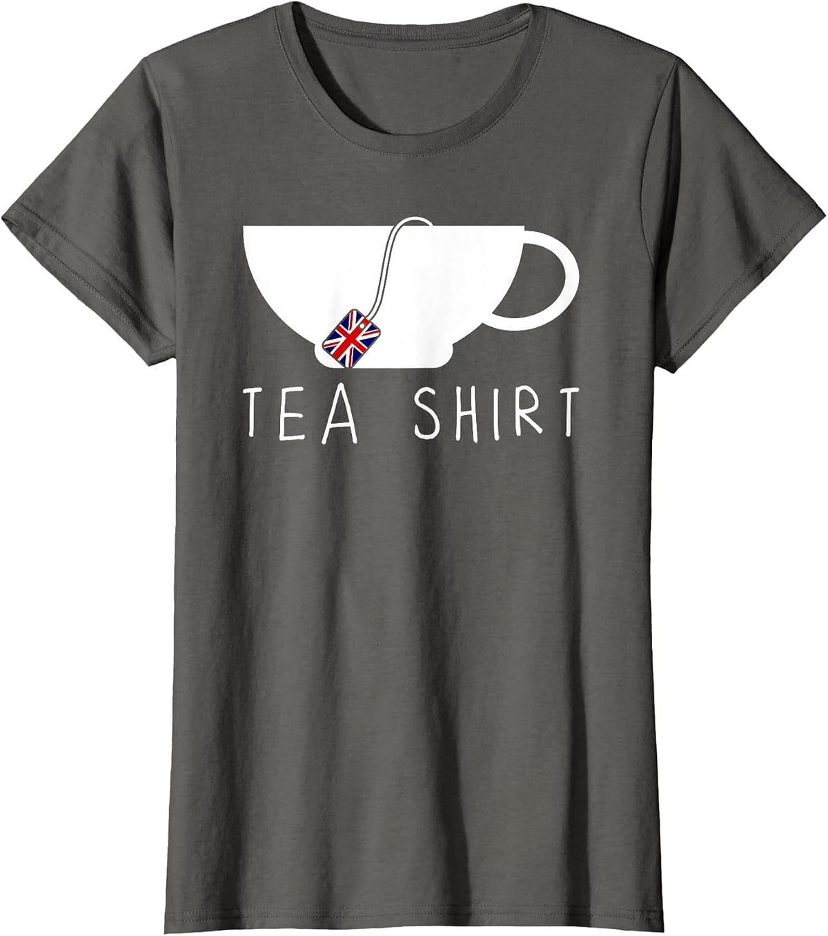 Tea English Tea British Flag T-Shirt - Asphalt Grey