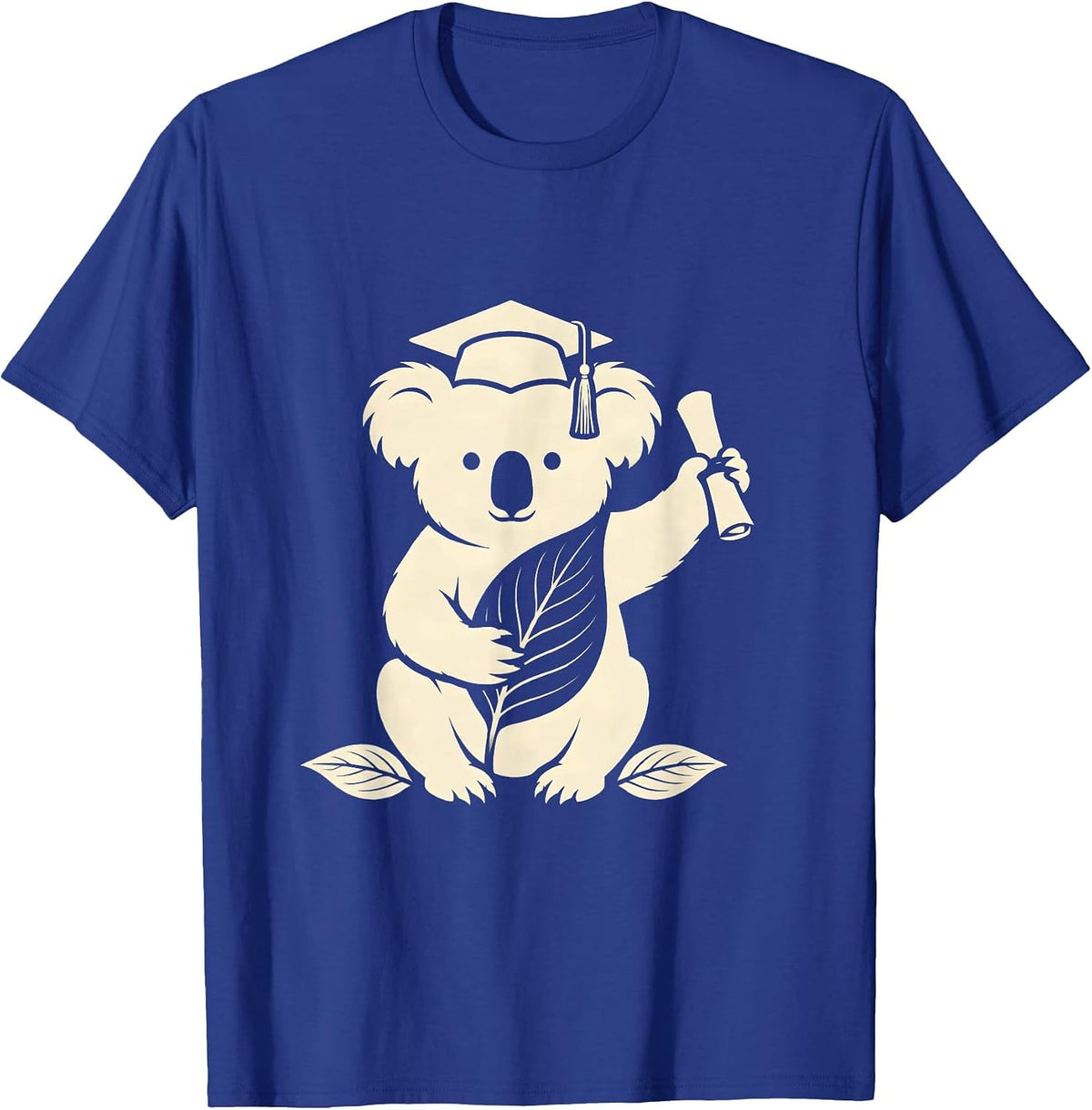 Graduation Koala Silhouette Cute Australian Wildlife Gift T-Shirt - Royal Blue