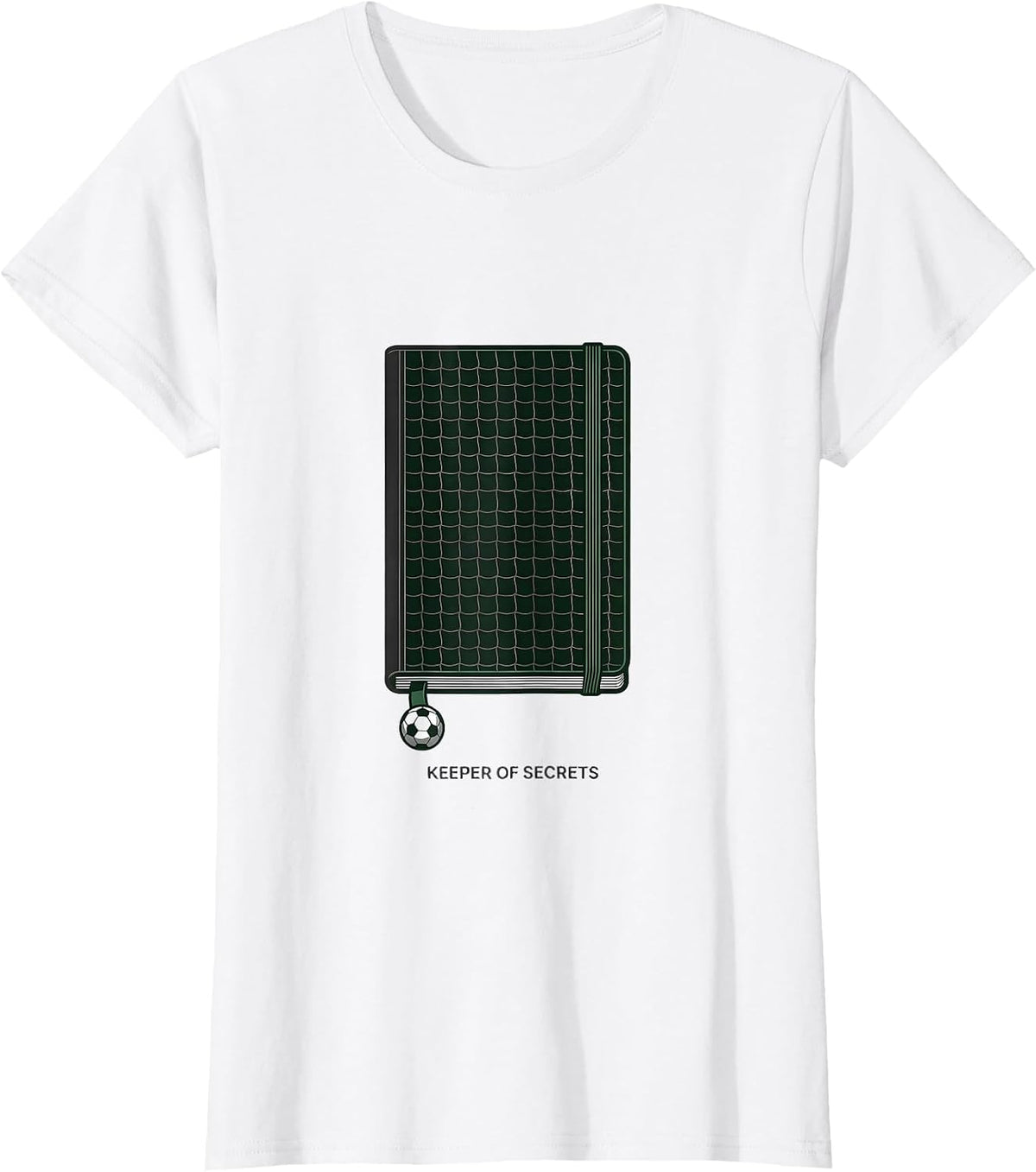 Keeper Of Secrets Minimalist Soccer Player Gift For Kids T-Shirt - White