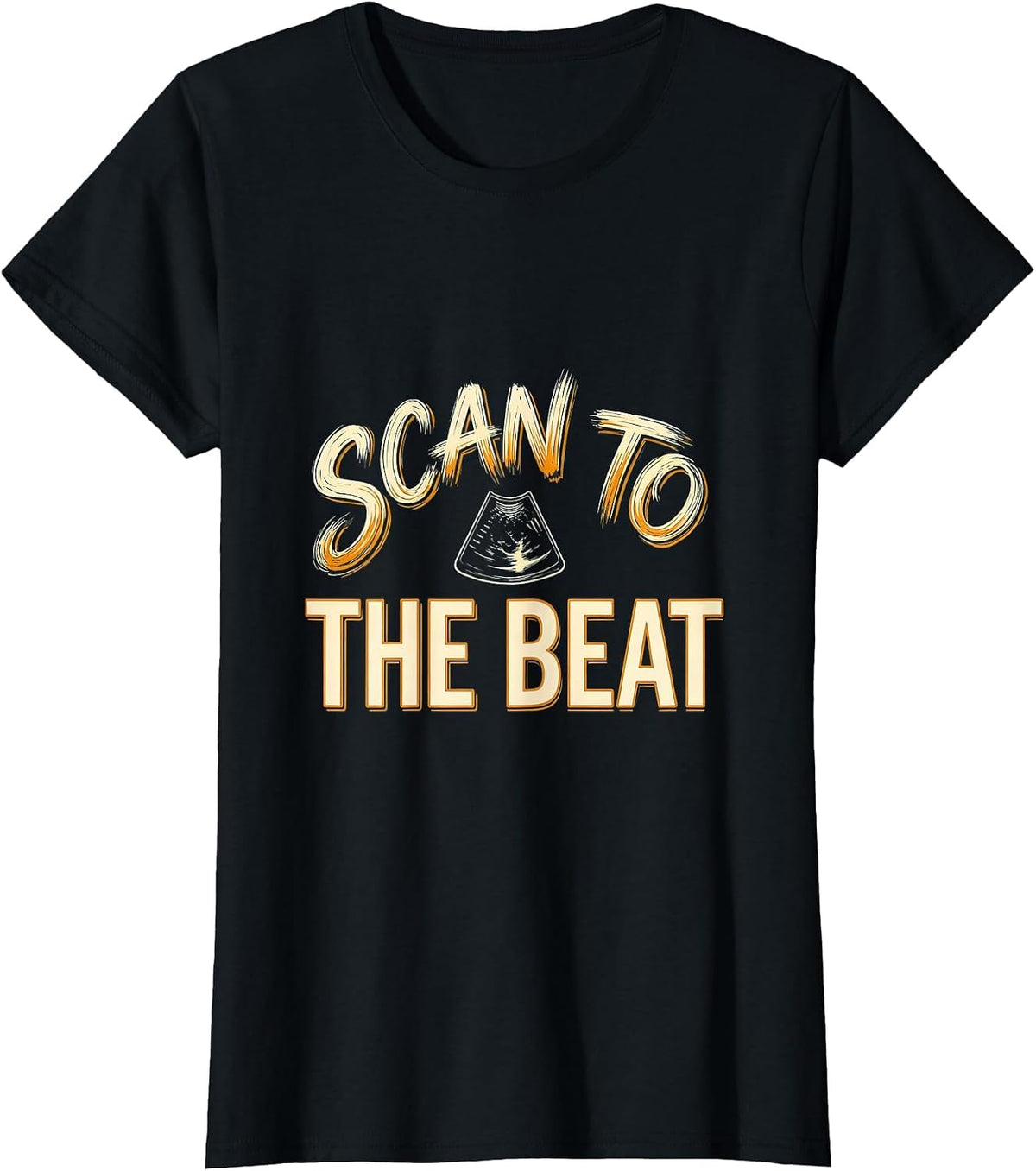 Scan To The Beat Funny Radiology Rad Tech X-Ray Tech T-Shirt - Black