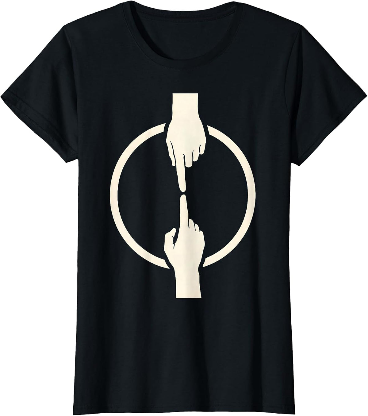 Divine Touch Sistine Chapel Inspired Graphic T-Shirt - Black