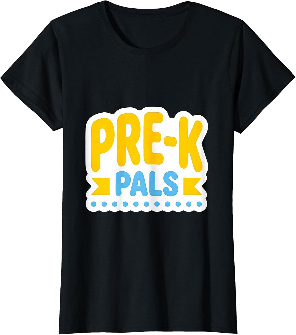 Women's Pre-K Pals Playful Back To School Teachers Students First T-Shirt - Black