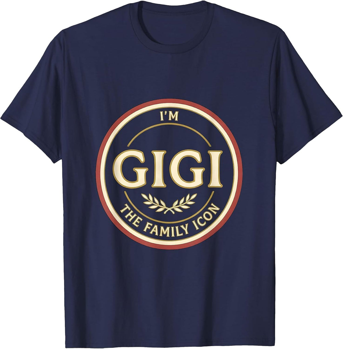 I'm Gigi The Family Icon Grandma Gift Mother's Day T-Shirt - Navy Blue