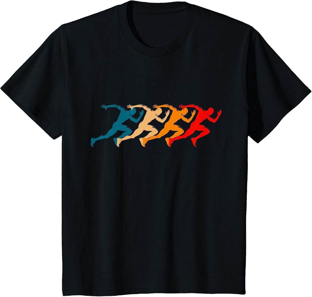 Runner Running Track and Field T-Shirt - Black