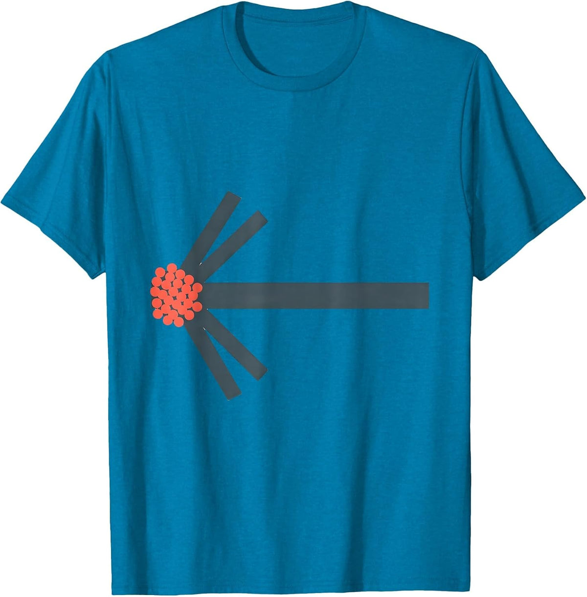 Flat Data Bar Error Funny Data Analyst Gift T-Shirt - Sapphire Blue