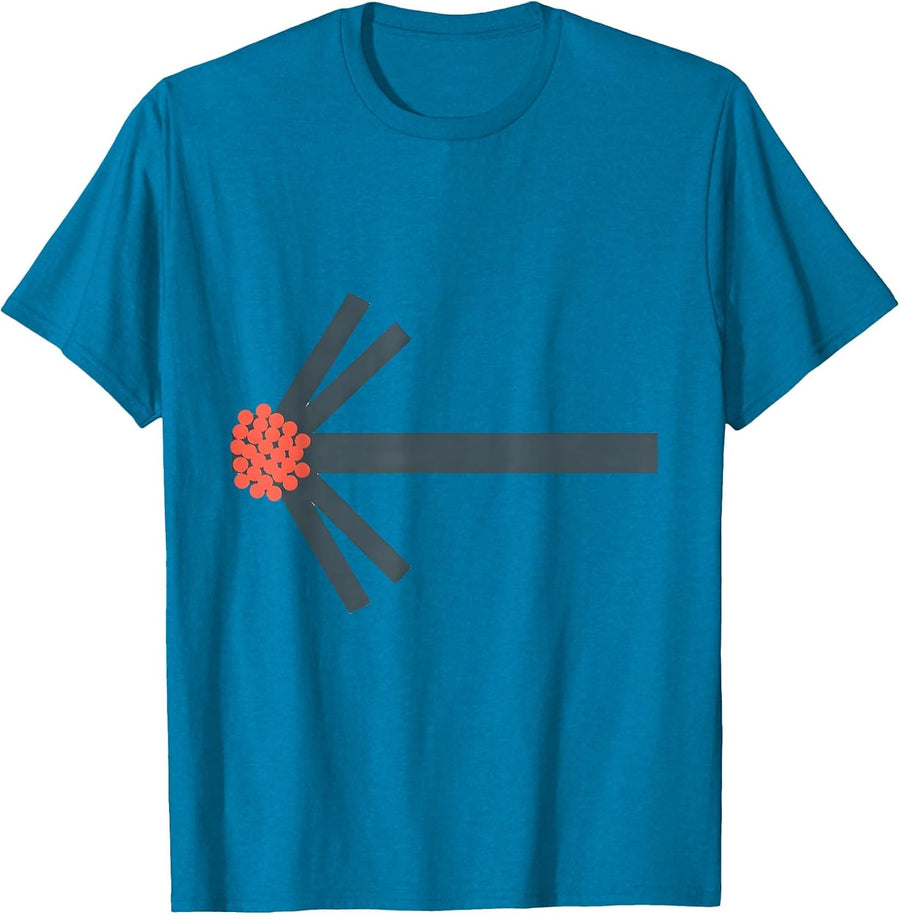 Flat Data Bar Error Funny Data Analyst Gift T-Shirt - Sapphire Blue
