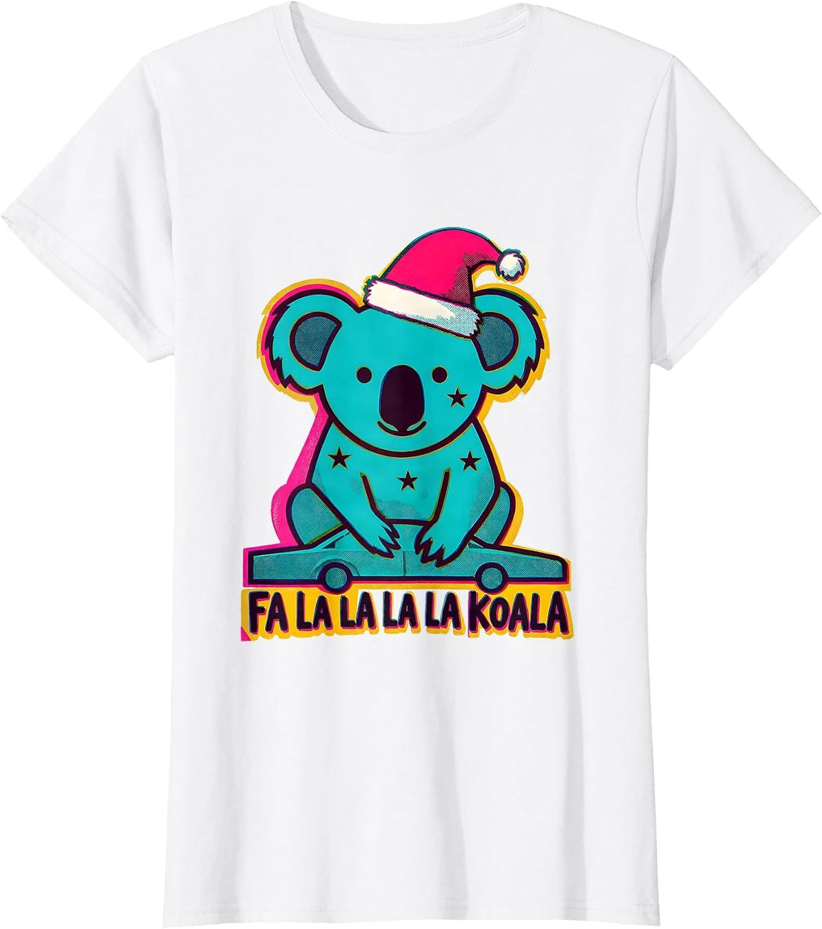 Fa La La La La Koala Funny Koala Lover Australian Animal T-Shirt - White