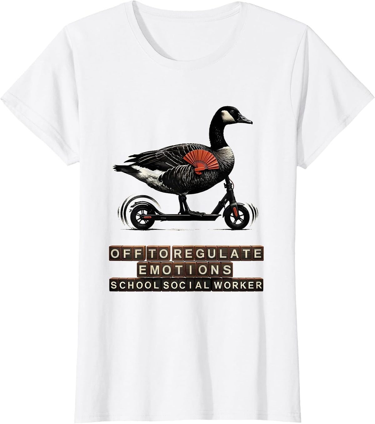 Off to Regulate Emotions School Social Worker T-Shirt - White