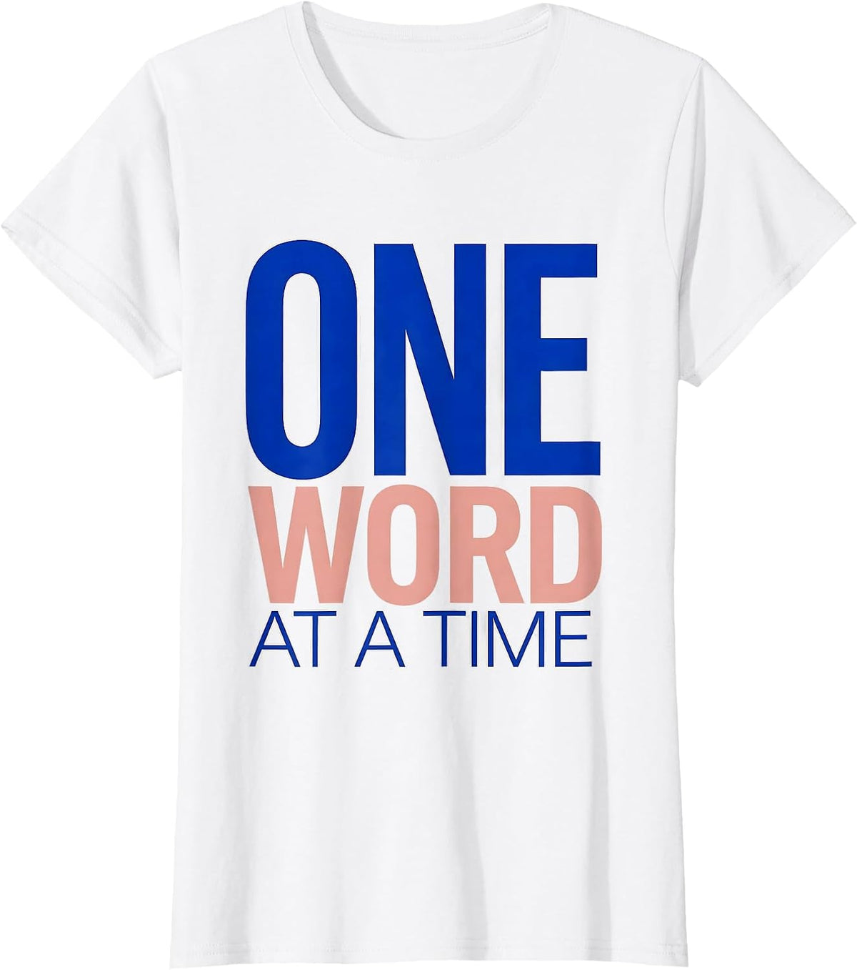 One Word at a Time Speech Therapy Design T-Shirt - White