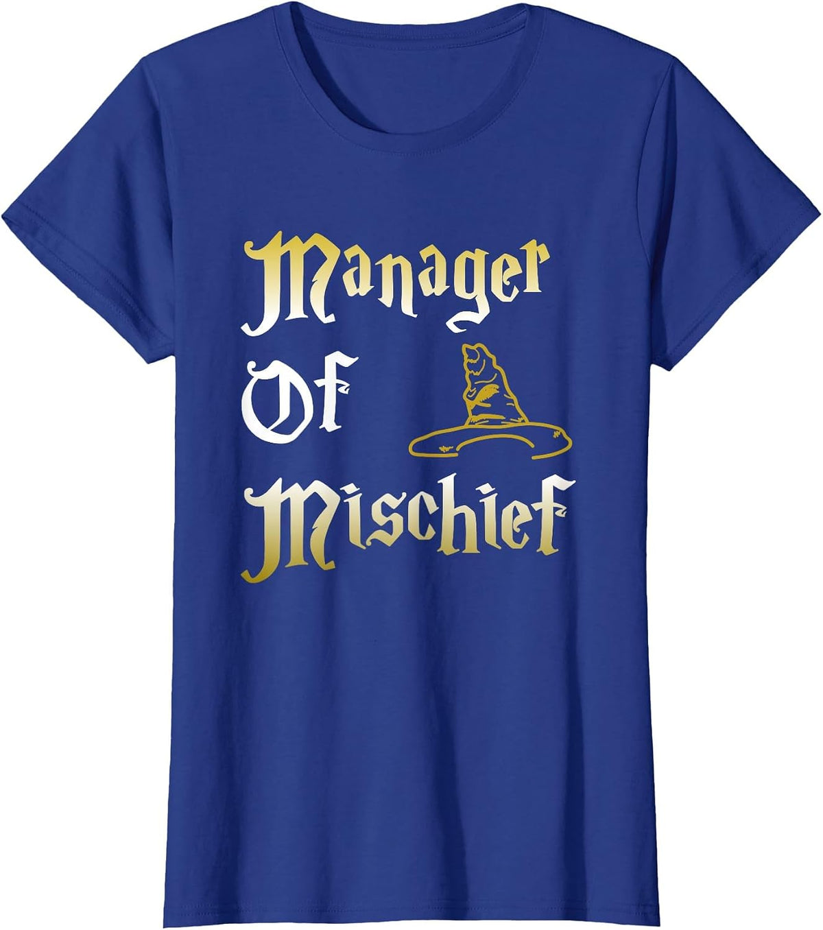 Manager of Mischief Magic Mother Mischief Manager Mother's Day T-Shirt - Royal Blue