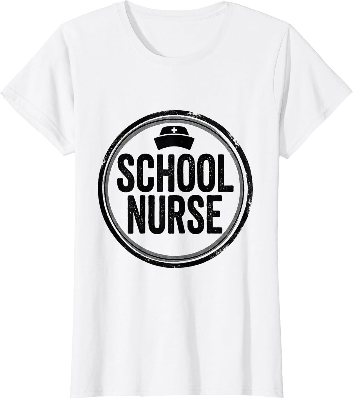 School Nurse Monochromatic Healthcare Professional Pride T-Shirt - White